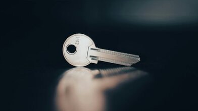 A key standing