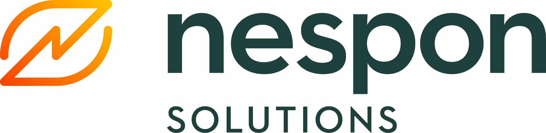 Nespon solutions brand text with orange logo